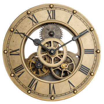 Golden Roman Clock